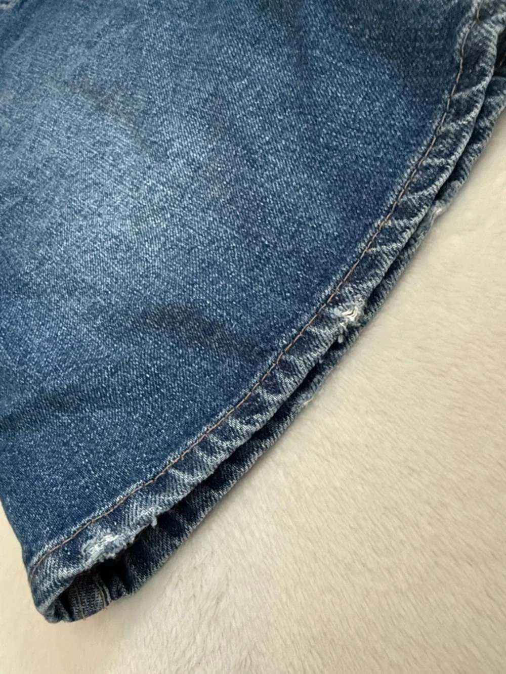 Zara | Dungaree Denim Button Front Overall Jean Jumper Dress Made in Egypt (10) - Picture 6 of 15